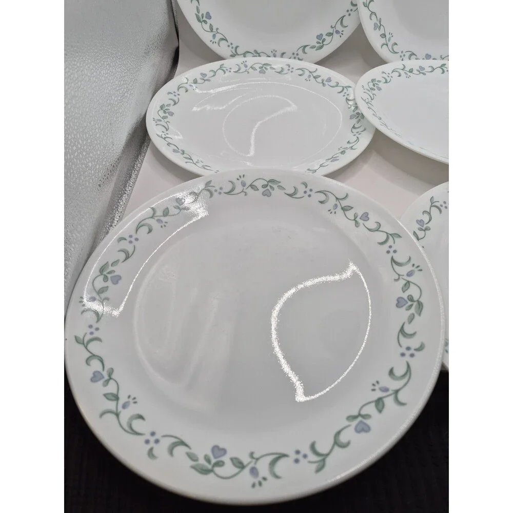 (6) Vintage Corelle Country Cottage Dinner Plates 10 1/4